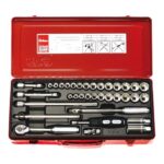 KOKEN SOCKET SET 12PT 35PC 3/8"DR 5/16-7/8" & 9-22MM