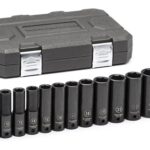 GEARWRENCH 14 PC. 1/2" DRIVE 6 POINT DEEP IMPACT METRIC SOCKET SET