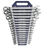 GEARWRENCH 16 PC. 12 POINT REVERSIBLE RATCHETING COMBINATION METRIC WRENCH SET