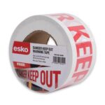 ESKO WARNING TAPE - DANGER KEEP OUT 75X250M WHITE