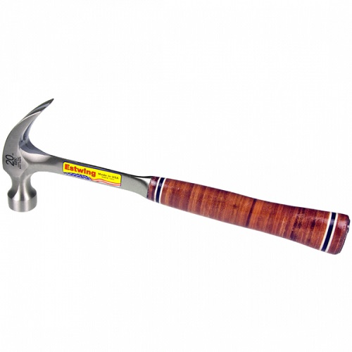 E16C-1 ESTWING 16OZ CLAW HAMMER LEATHER GRIP - Image 1