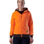 FXD WF-3W WOMENS ORANGE FLEECE HOODIE SIZE 6