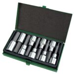 TOPTUL 1/2DR 10PC HEX SOCKET SET