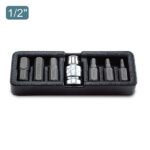 TOPTUL SCREWDRIVER BIT SET 1/2"DR 7PC T25-T55