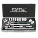 TOPTUL SOCKET SET 1/2"DR 18PC METRIC 10-32MM