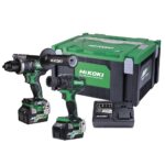 HIKOKI 36V BRUSHLESS IMPACT DRILL & IMPACT WRENCH COMBO KIT 2 X BSL36A18 1 X U