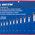 KING TONY 14PC 2-WAY S/WRENCH SET 8-24MM TET POUCH