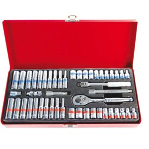 KINGTONY DEEP + STD SOCKET SET MET/IMP 1/4DR - Hand Tool House