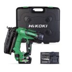 HIKOKI 18V GASLESS 65MM 16GA BRAD NAILER 1 X BSL36A18 & CHARGER IN CARRY CASE