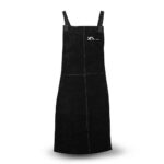XCELARC LEATHER APRON Black 107cm long