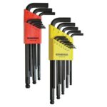 BONDHUS DBLE PACK ALLEN KEY SET BALL END MET IMP.