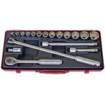 Koken Socket Set 12pt 18pc 1/2"Dr 8-32mm