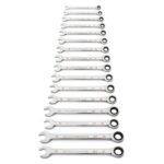 GEARWRENCH 12pce 90-Tooth 12 Point Metric Ratcheting Wrench Set