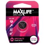 MAXLIFE CR1616 LITHIUM 12.33.1 CELL SINGLE