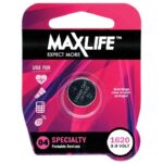 MAXLIFE CR1620 LITHIUM 12.33.1 CELL SINGLE