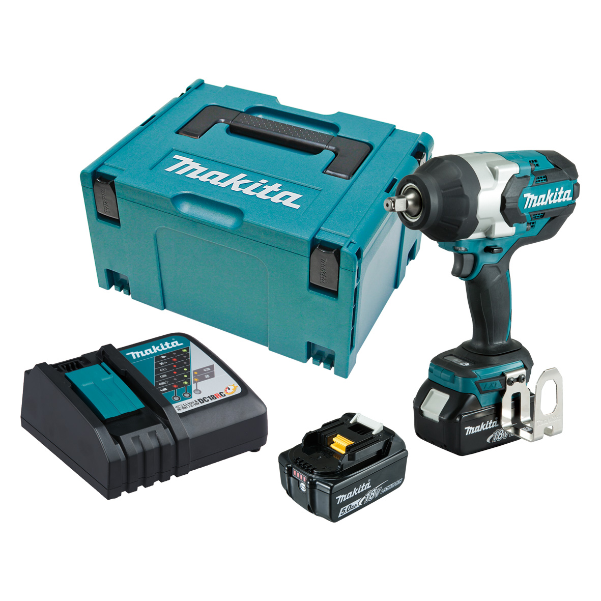DTW1002RTJ MAKITA 18V CORDLESS BRUSHLESS 1/2" IMPACT WRENCH KIT - Image 1