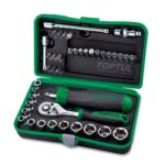 TopTul SOCKET & BIT SET 1/4"DR 41PC