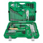 TOPTUL SOCKETS SET 1/4" - 1/2"DR 150PC TOOL KIT METRIC