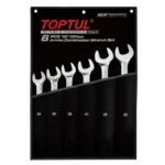 TOPTUL Wrench Comb R&OE Set 6Pc 34mm > 50mm