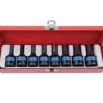 KINGTONY 1/2dr 8pce HEX BIT SOCKET SET 5-19mm