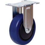 RICHMOND 100mm RIGID PLATE BLUE RUBBER WHEEL 100kg