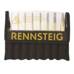 RENNSTEIG CENTRE & PARRELL PIN PUNCH SET 8 PCE