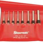 STARRETT DRIVE PIN PUNCH SET 8PCE