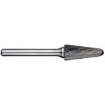 Alpha 1/4" Included Angle Carbide Burr - 1/4" Shank