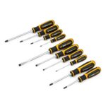 GEARWRENCH 10Pc Phillips/Slotted/Pozidriv Dual Material Screwdriver Set