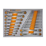 GEARWRENCH 24PC METRIC/SAE RACHETING WRENCH SET