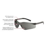 ESKO SMOKE MAGSPEC BI-FOCAL MAGNIFYING SAFETY SPEC, X 2.5