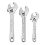 CRESCENT WRENCH SET 6 INCH 8 INCH 10 INCH-ADJ CHROME
