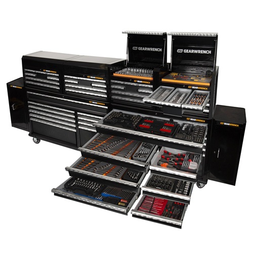 77666 GEARWRENCH 973Pc Combination Tool Kit plus 4x 28in. Chests plus 2x 58in. Trolleys plus 2x Side Cabinets - Image 1