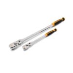 GEARWRENCH 2Pc 1/4 and 3/8 in. Drive 120XP Dual Material Flex Handle Teardrop Ratchet Set