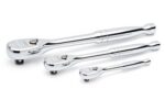 GEARWRENCH 3Pc 1/4, 3/8 and 1/2 in. Drive 120XP Teardrop Ratchet Set in EVA Tray