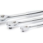 GEARWRENCH 3Pc 1/4, 3/8 and 1/2 in. Drive 120XP Teardrop Ratchet Set in EVA Tray