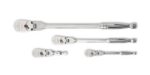 GEARWRENCH 4Pc 1/4in. 3/8in. and 1/2in. Drive 120XP Flex Head Teardrop Ratchet Set