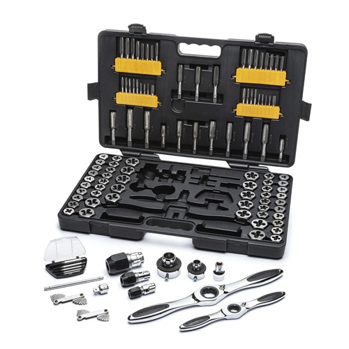 82812 GEARWRENCH 114Pc Metric and SAE Ratcheting Tap and Die Set - Image 1