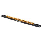 GEARWRENCH 3/8in. Drive Magnetic Socket Rail - Includes 14 Clips