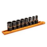 GEARWRENCH 8Pc 1/4 and 3/8 in. Drive Bolt Biter Impact Extraction Socket Set