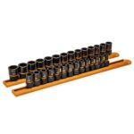 GEARWRENCH 28 Pc. 1/4inc and 3/8inc Drive Bolt Biter Impact Extraction Socket Set