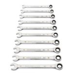 GEARWRENCH 12Pc 90-Tooth 12Pt Metric Combination Ratcheting Wrench Set