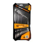 GEARWRENCH 10Pc 90T 12 Point SAE Flex-Head Combination Ratcheting Wrench Set
