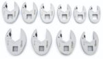 GEARWRENCH 10Pc 3/8in. Drive Ratcheting Crowfoot Metric Wrench Set