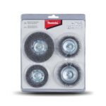 MAKITA 4PC WIRE BRUSH SET 6MM