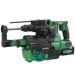 HiKOKI 36V 28mm SDSplus Rotary Hammer w/ Dust Extractor Kit