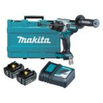 MAKITA 18V C/L B/L HAMMER DRILL DRIVER 13MM 2X 5AH BATT