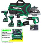 Hikoki 36V/Hikoki 18V Brushless 6 Tool Combo Kit + 2 x BSL36A18X + UC18YSL3