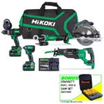 HiKOKI 36V Brushless Premium 5-Tool Kit