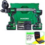 HiKOKI 36V Brushless 155Nm Impact Drill and 215Nm Impact Driver Kit